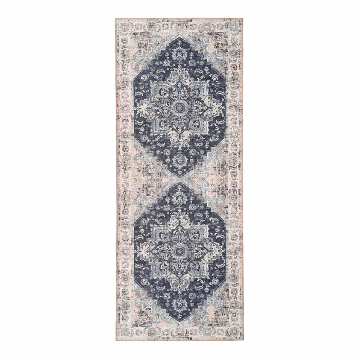 Prostokątny Dywan Hawana, Polistyren, Niebieski, Seven Design