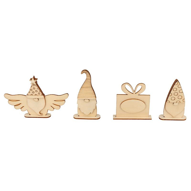 Porte-monnaie En Bois De Noël – Boîte à Enveloppes Pour Billets Ou Cartes Cadeaux – Décoration De Table – 18x9 Cm