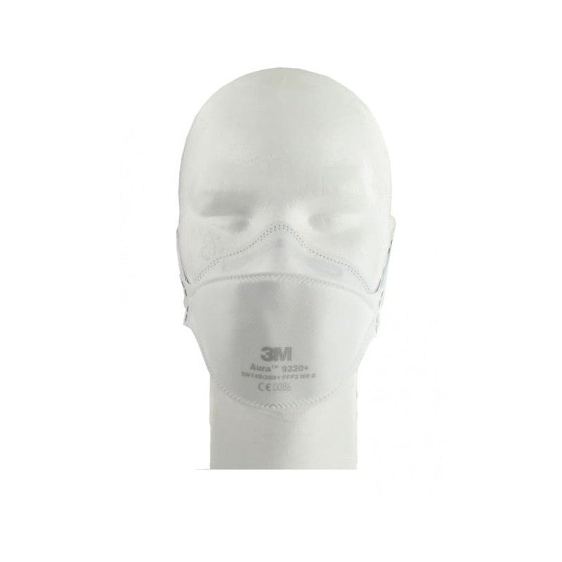 Masque 3M Aura 9320 anti-poussières pliable FFP2 sans soupape x 10 - 3