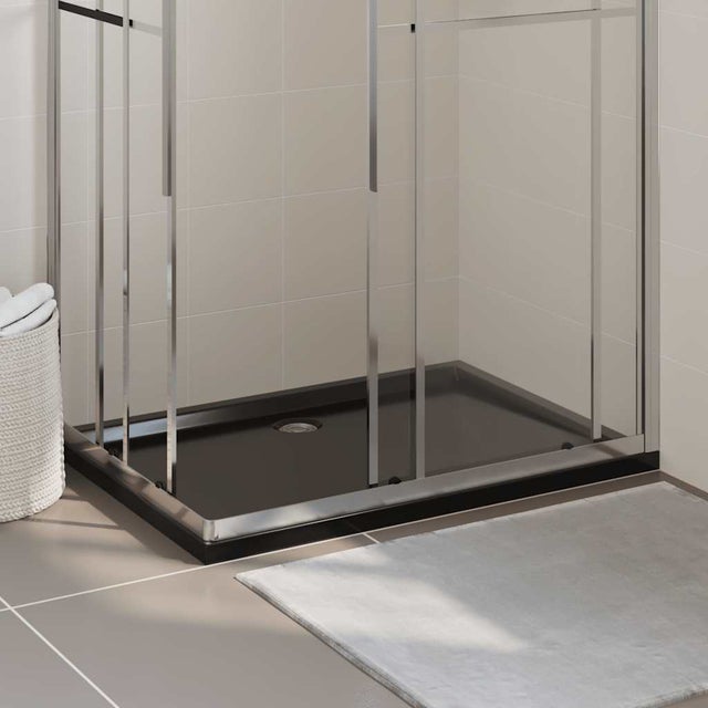 Maison Exclusive - Base de chuveiro retangular 80x120 cm ABS preto