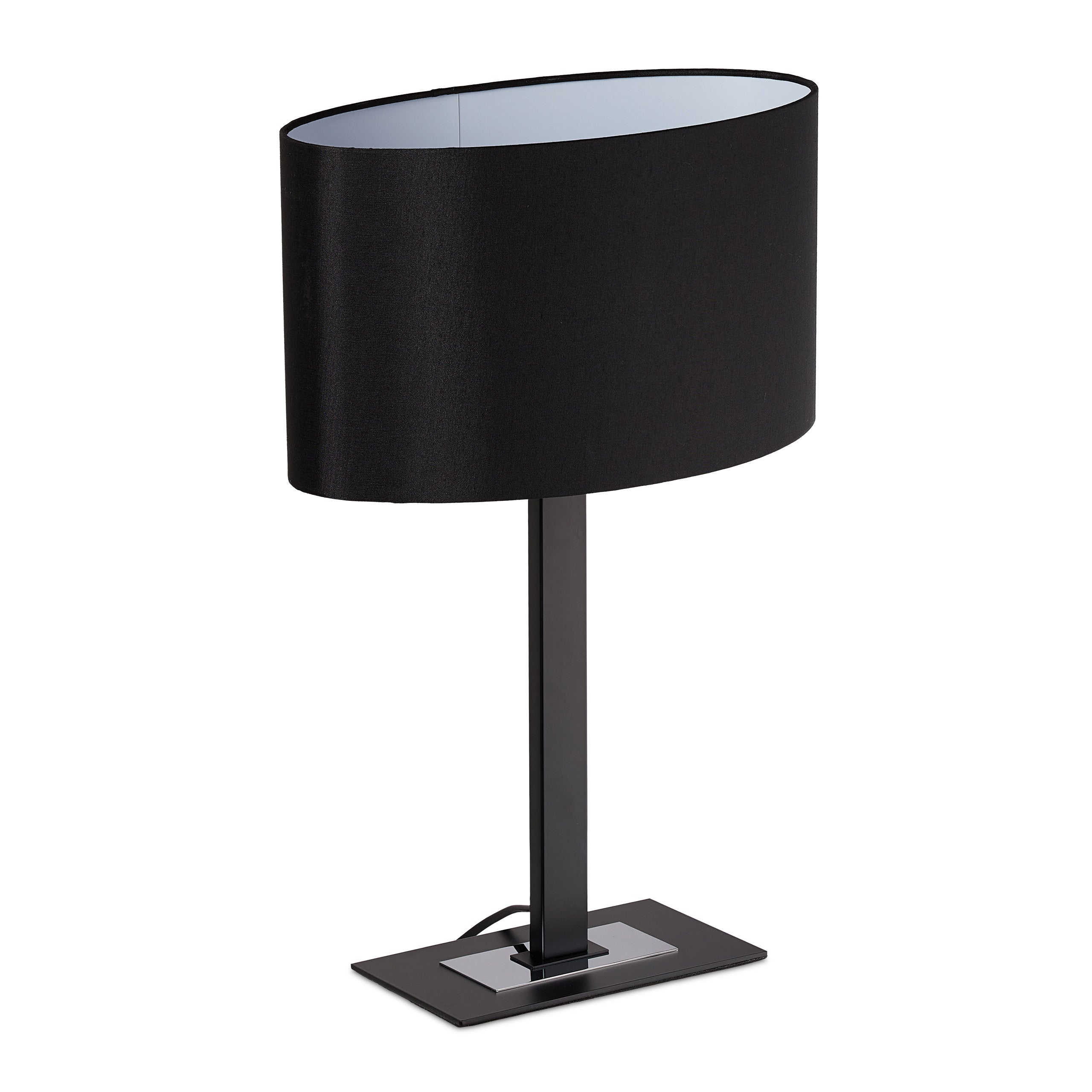 Relaxdays Lampe De Table De Nuit, élégante, Avec Câble, E14, Abat