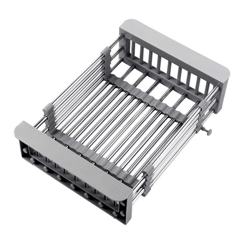 Égouttoir à vaisselle avec porte-couverts inox Égouttoir à vaisselle avec porte-couverts inox