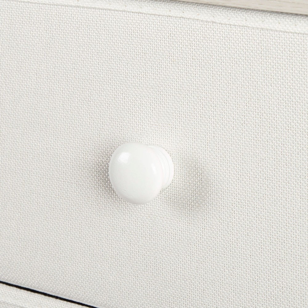 Max Home Cómoda blanca 9 cajones de tela - 7