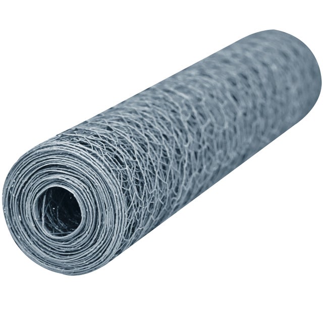 Grillage galvanisé mailles hexagonales de 25 mm WERKA PRO 0,5 x 10m