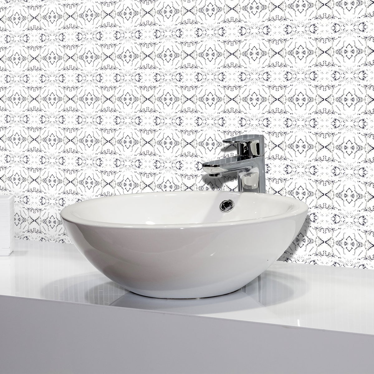 9 adesivi piastrelle effetto marmo grigio - Sticker adesivo - adesivi murali - 9stickers10x10cm - 3