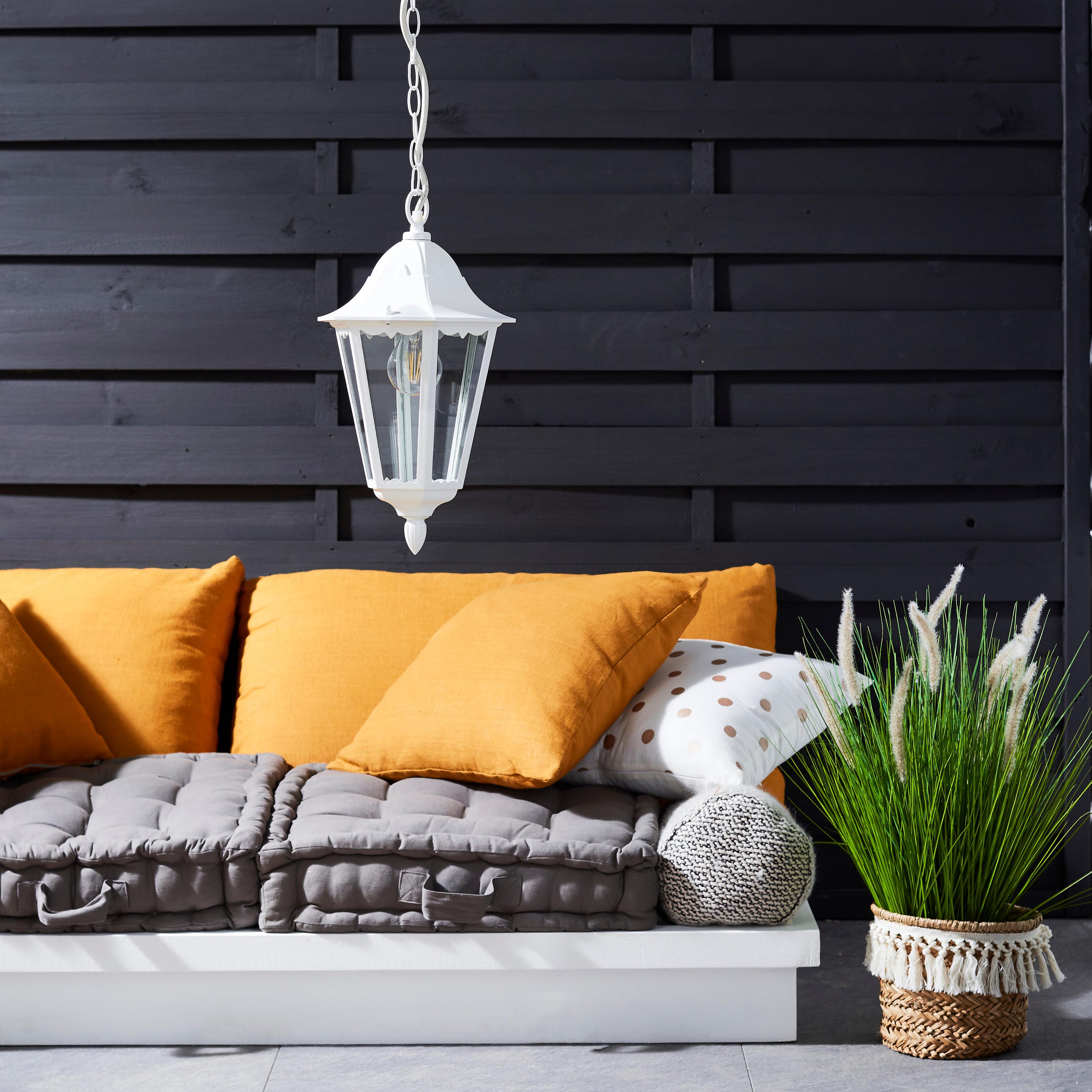 Lampa wisząca Monza IP44 biała E27 INSPIRE