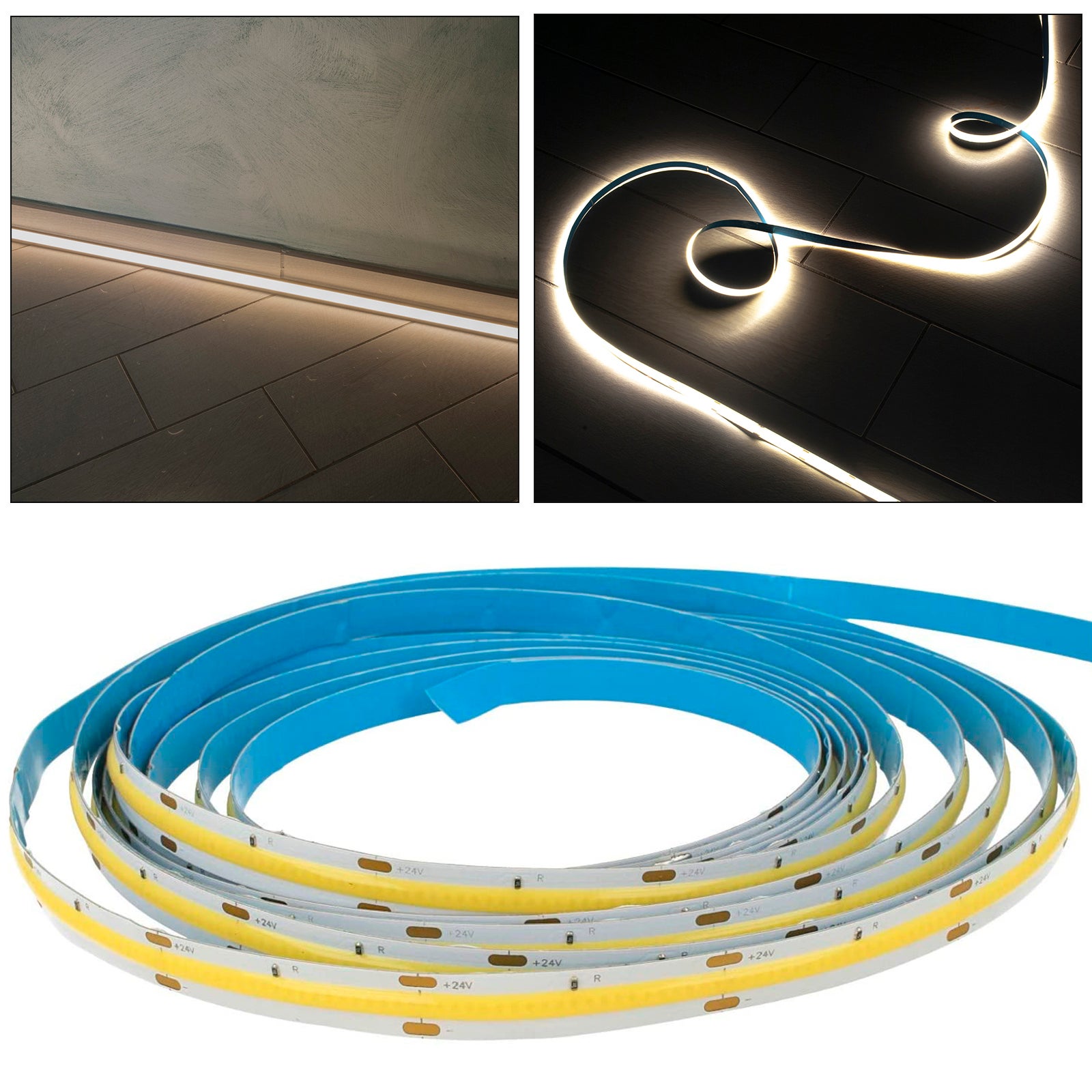 TOPAI Striscia LED COB 10 Metri Bianco Caldo Impermeabile, Strip - Foto 9