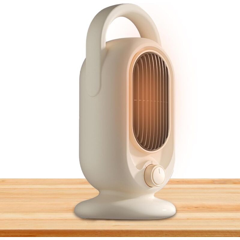 Grzejnik przenośny - Termostat dwubiegowy - Zabezpieczenie przed przegrzaniem - Biały