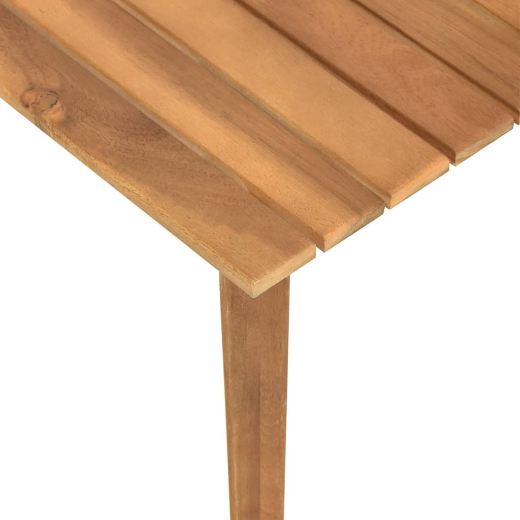 Table basse de jardin 60x60x36 cm Bois solide d'acacia - 4