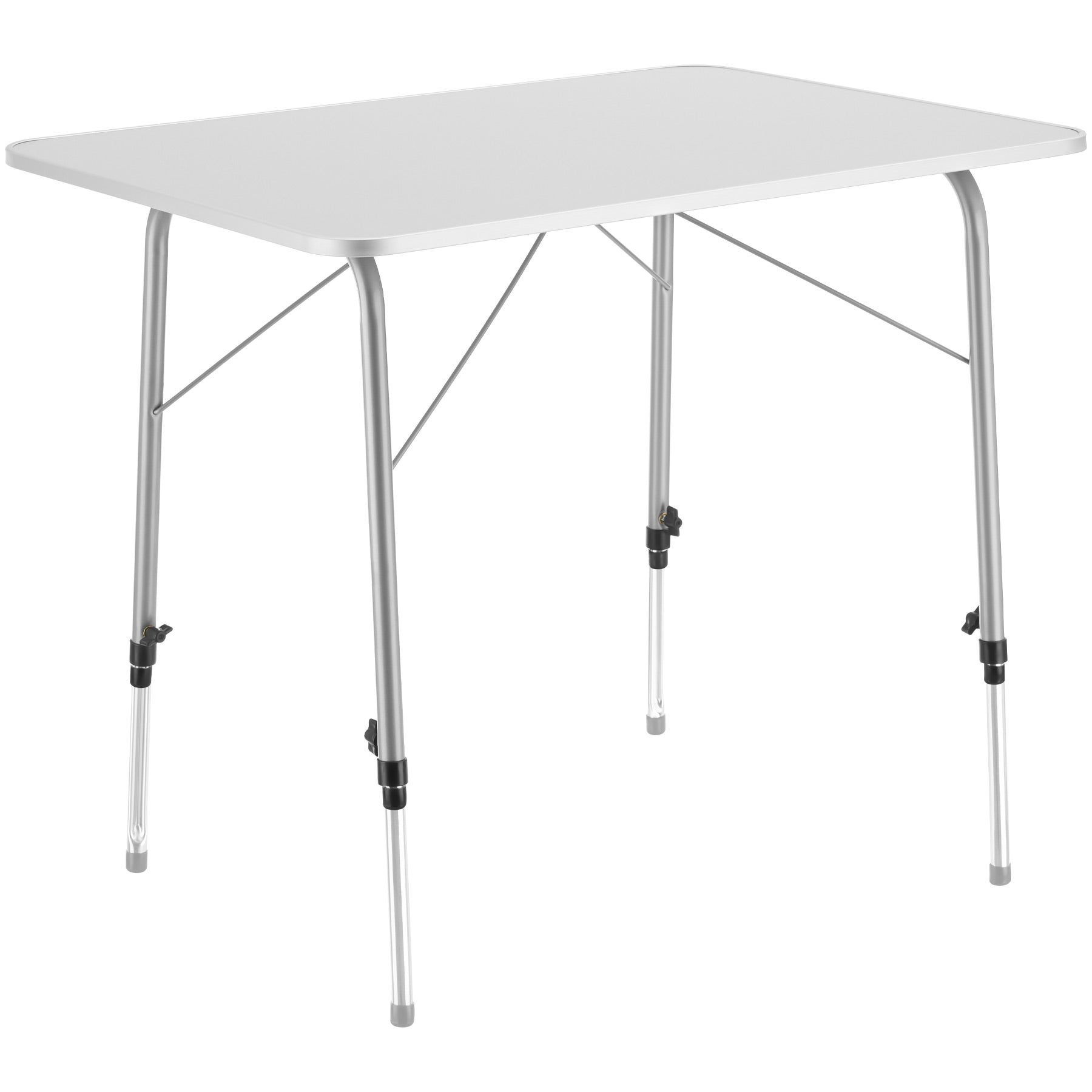 Table à manger de jardin rectangulaire en MDF Gris 2 places - 8