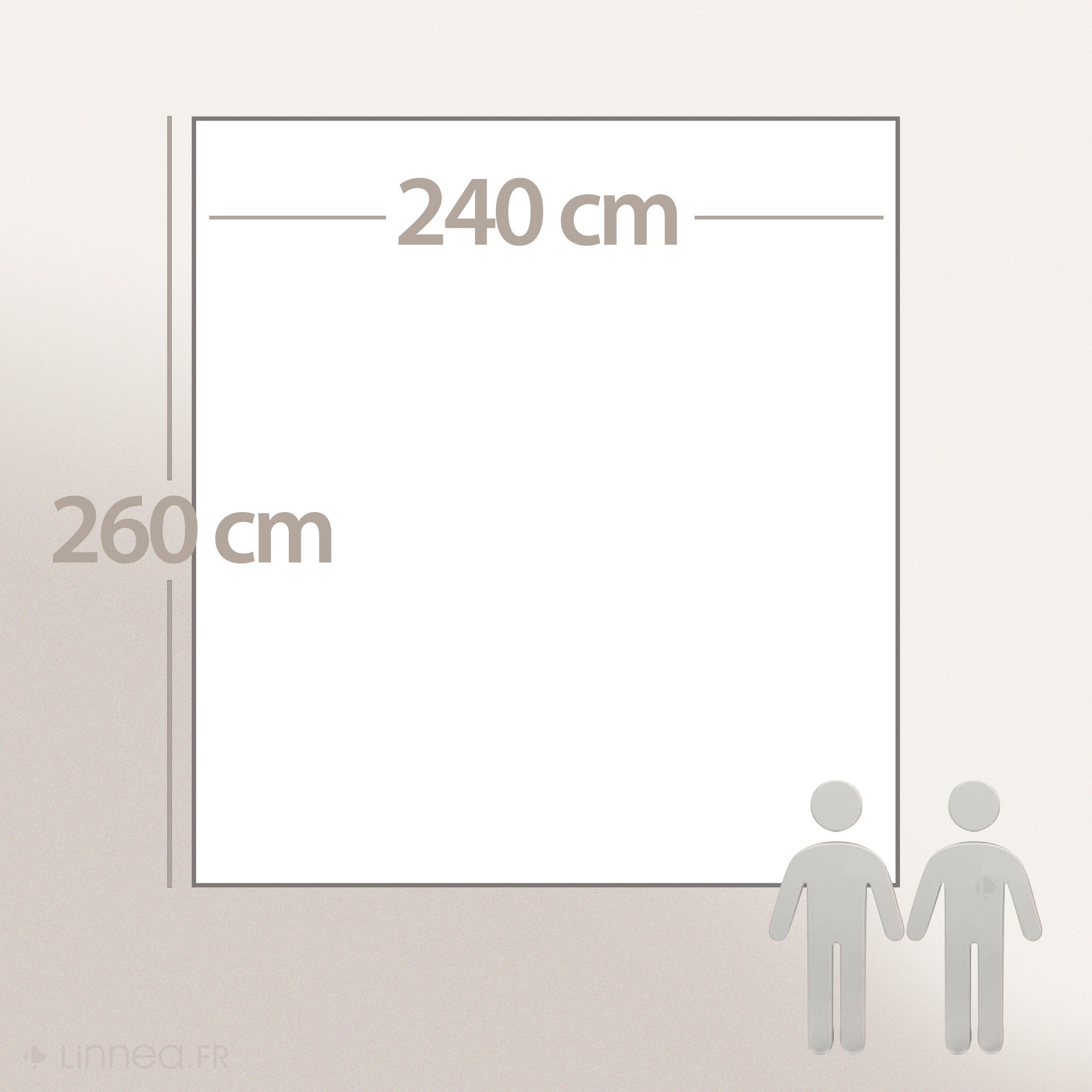 Couverture polaire 240x260 cm Isba Sable 100% Polyester 320 g/m2 traité non-feu - 7