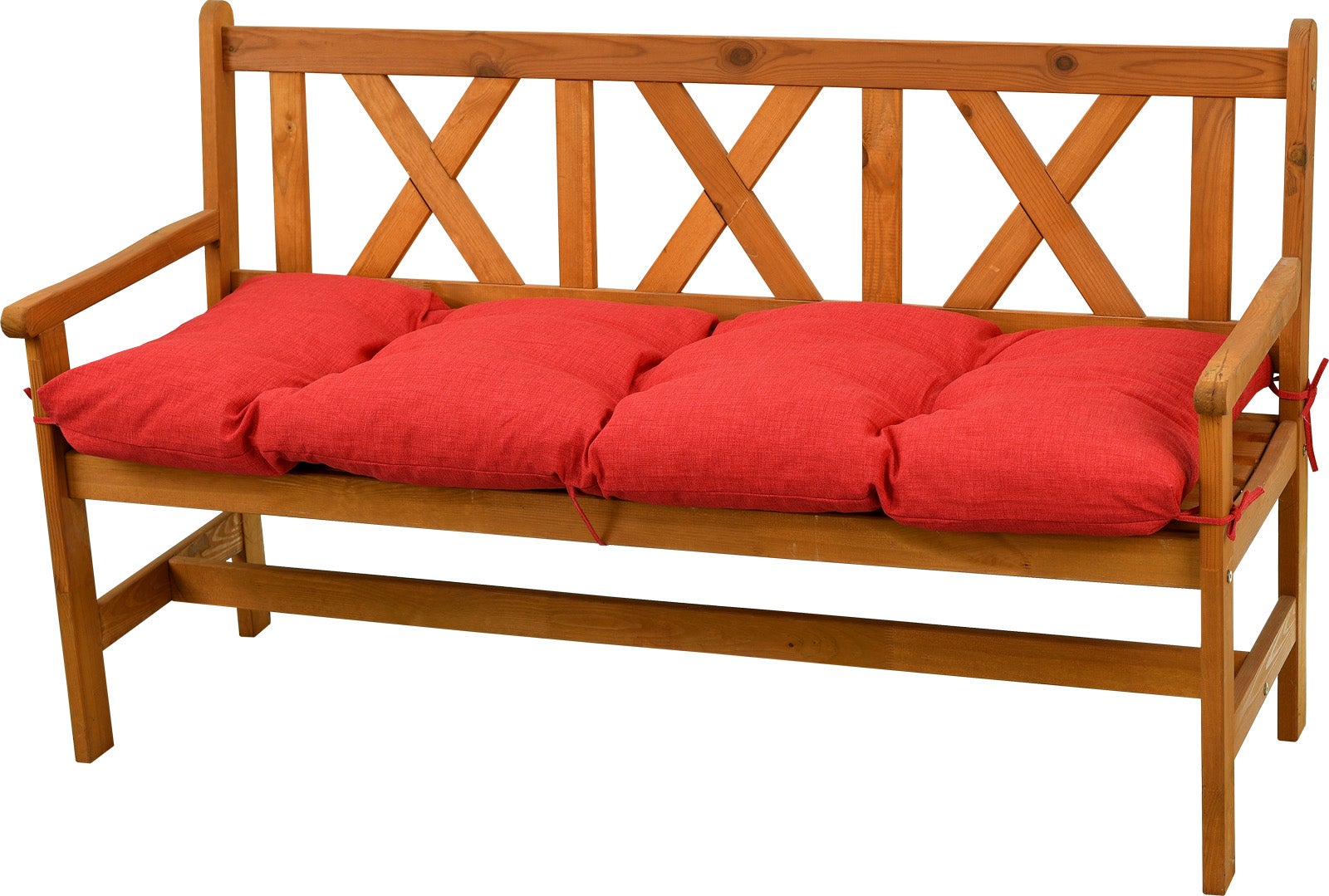 Poduszka na ławkę ogrodową AMPO 120 cm czerwony 1 szt.