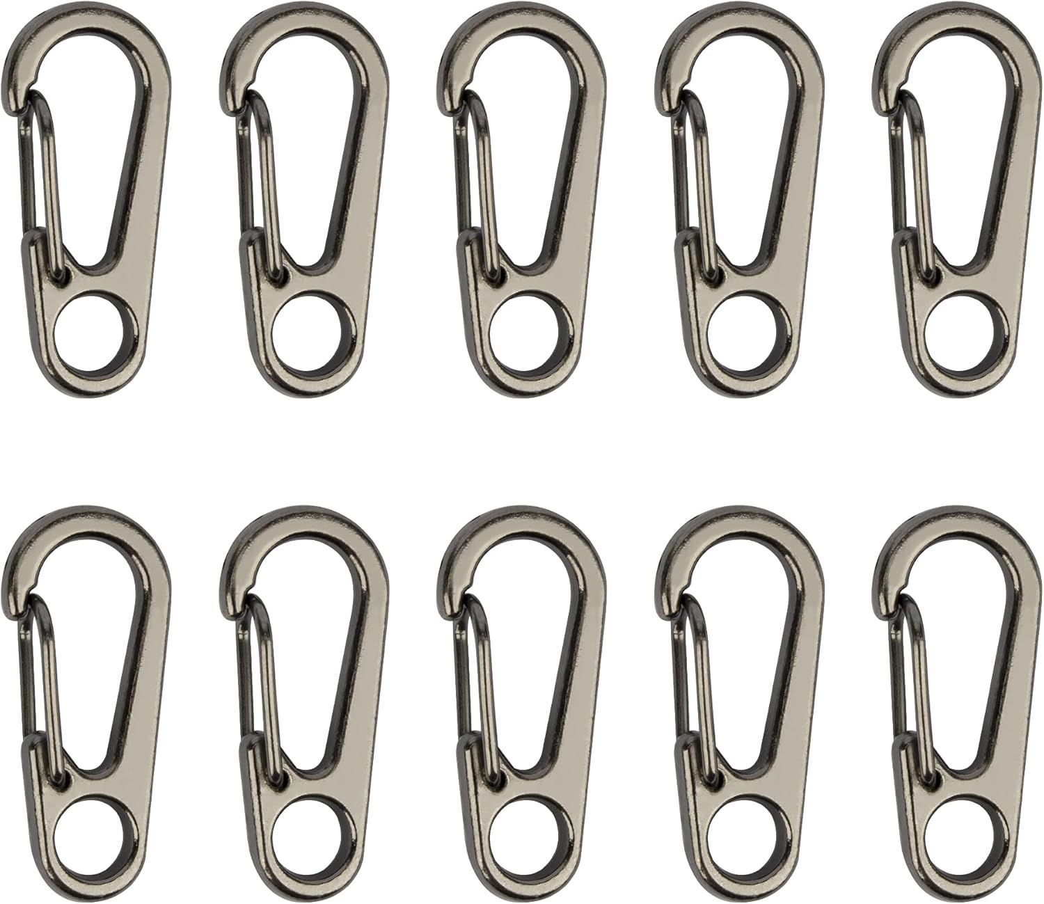 Lot De 11 Mousquetons En S Doubles - 3 Tailles, En Alliage Zinc, Pour Camping, Randonnée, Accrochage - 13