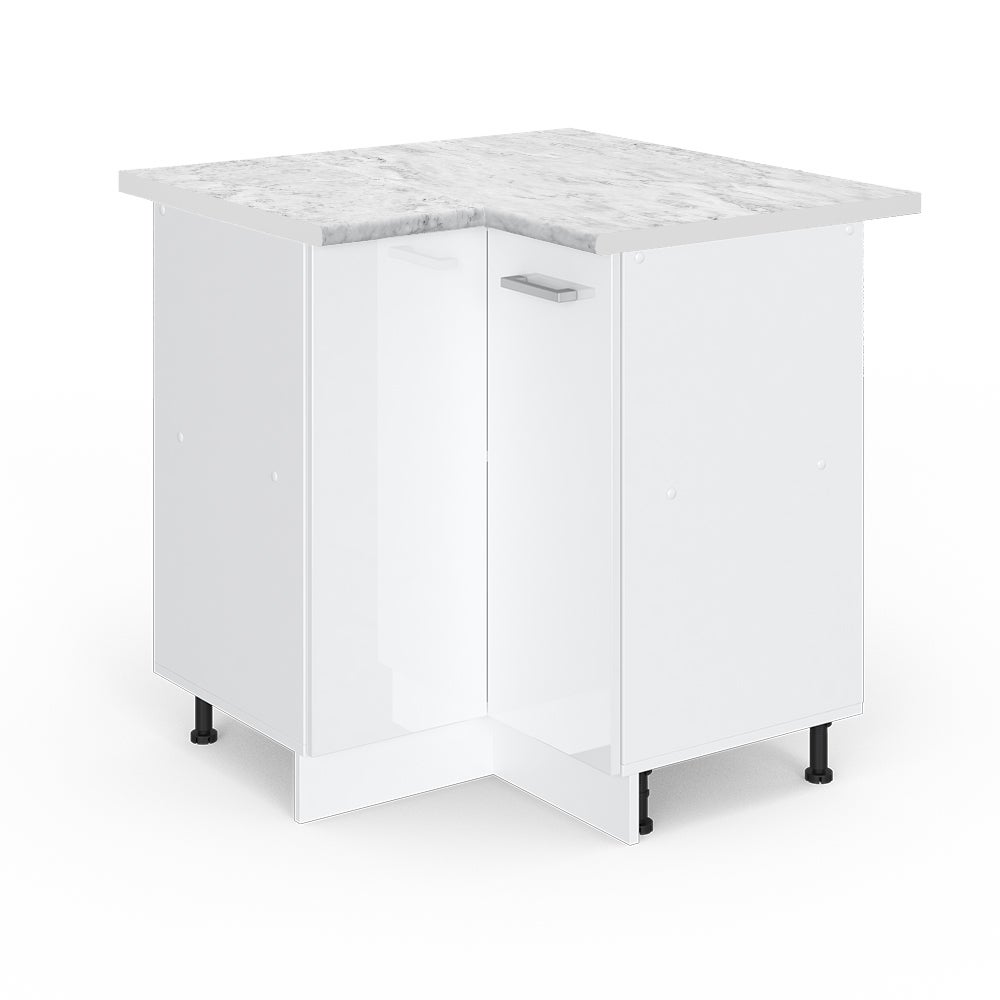 Vicco Szafka narożna R-Line, Biały wysoki połysk, 75.6 cm , BP Marmur