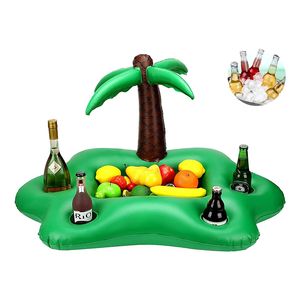 Glacière Gonflable Décorative – Design Flottant Palmier Pour Piscine Et Jardin – Isotherme Pour Boissons, Bière, Café – été Adulte Et Enfant