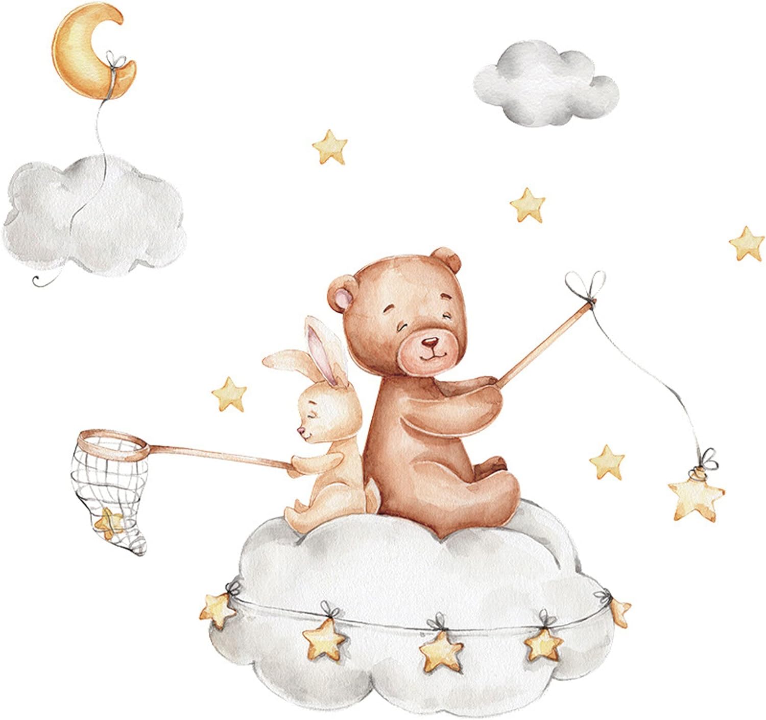 Autocollant Mural WDesigns SANS VOUS DIRE – Étoiles – Décoration Chambre Enfant