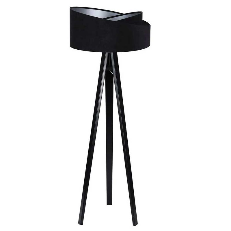 Lampa stojąca GEMSTONE czarna/srebrna