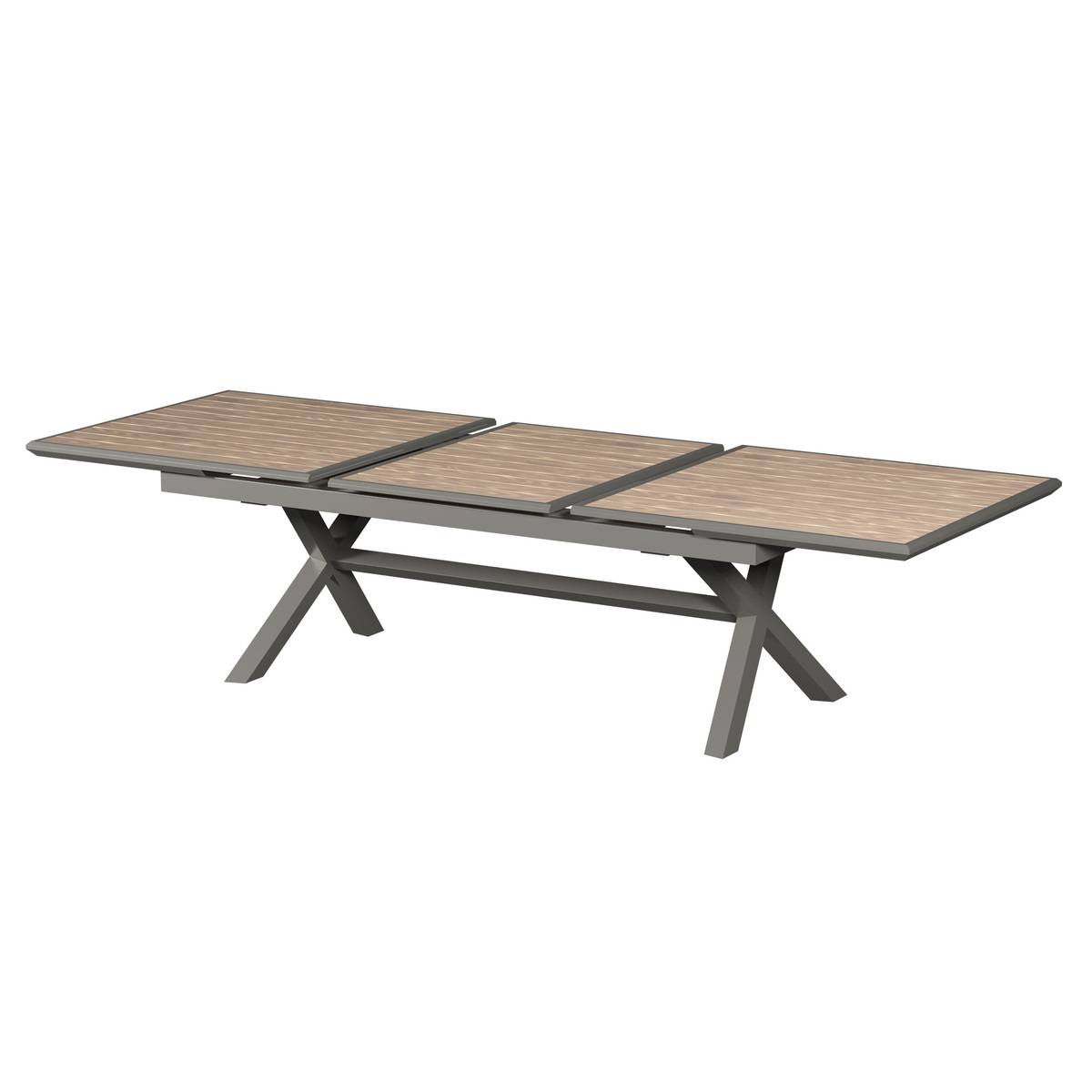 Table de jardin extensible Axiome Honey & Praline - Hespéride - 4