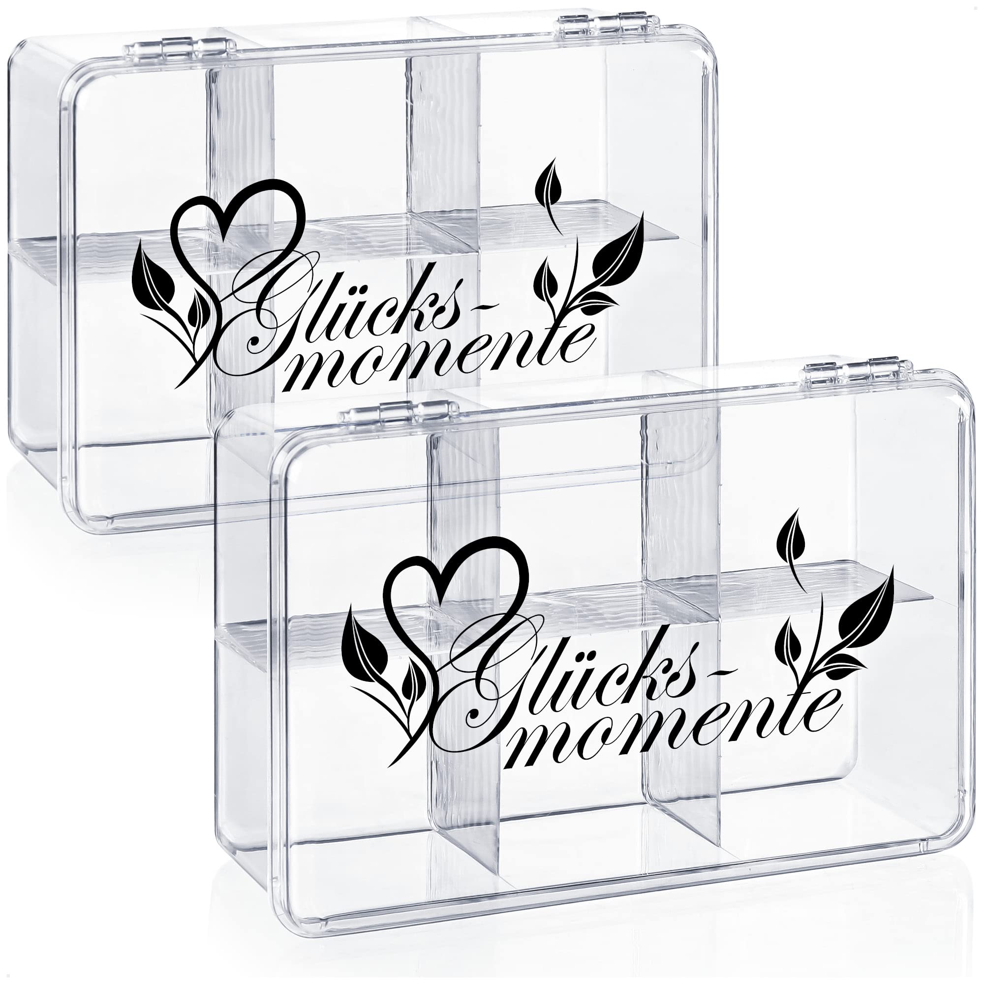 Scatole Pane Croccante Com-four | 2 Pezzi Ermetiche 1,65L Grigio/bianco - Foto 8