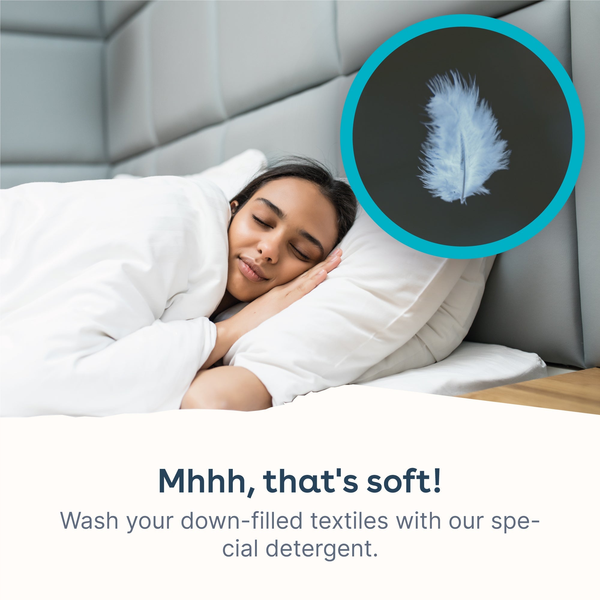 eco:fy Lessive pour duvet • nettoie et entretient le duvet, les plumes, la doudoune • 500ml - 2
