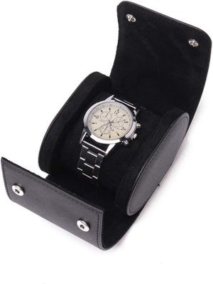 Étui Organisateur Pour Montres (6 Places) - Noir En Similicuir (PU) - Présentoir De Qualité, Neuf Sans Emballage