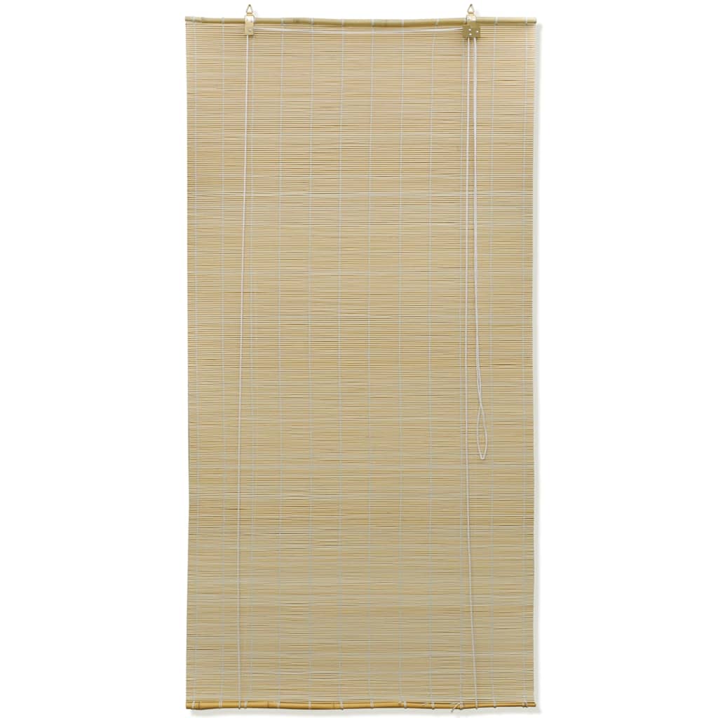DSWZLQDXB Tapparella in Bamboo Bianco Tenda a Rullo in bambù Cortina tapparelle Protezione Sole e dalla Privacy Romane per Camera Balcone Finestra,Giardini,Cortile,Personalizzabile (W110 x H190cm