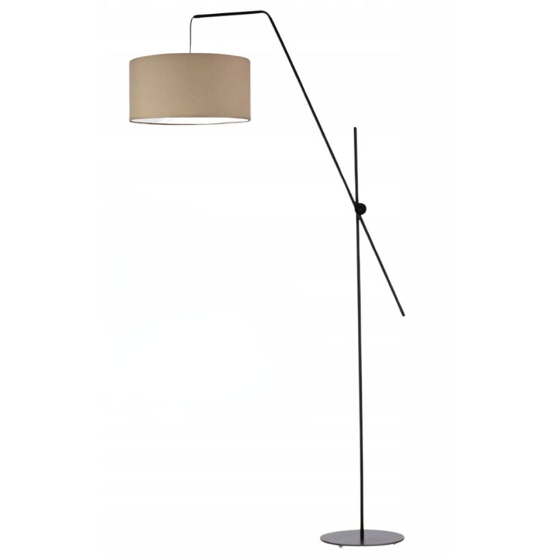 Lampa stojąca podłogowa przegubowa regulowana z abażurem walec MODERN