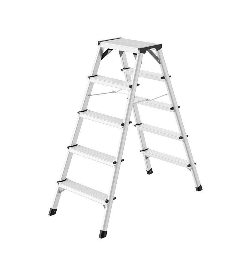 Drabina dwustronna aluminiowa 5 stopniowa HAILO D60 (wys. rob. 2,65m)