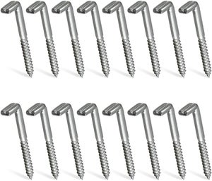 Lot De 6 Crochets à Visser Acier Inoxydable - Avec Vis Pour Manteaux Et Ustensiles