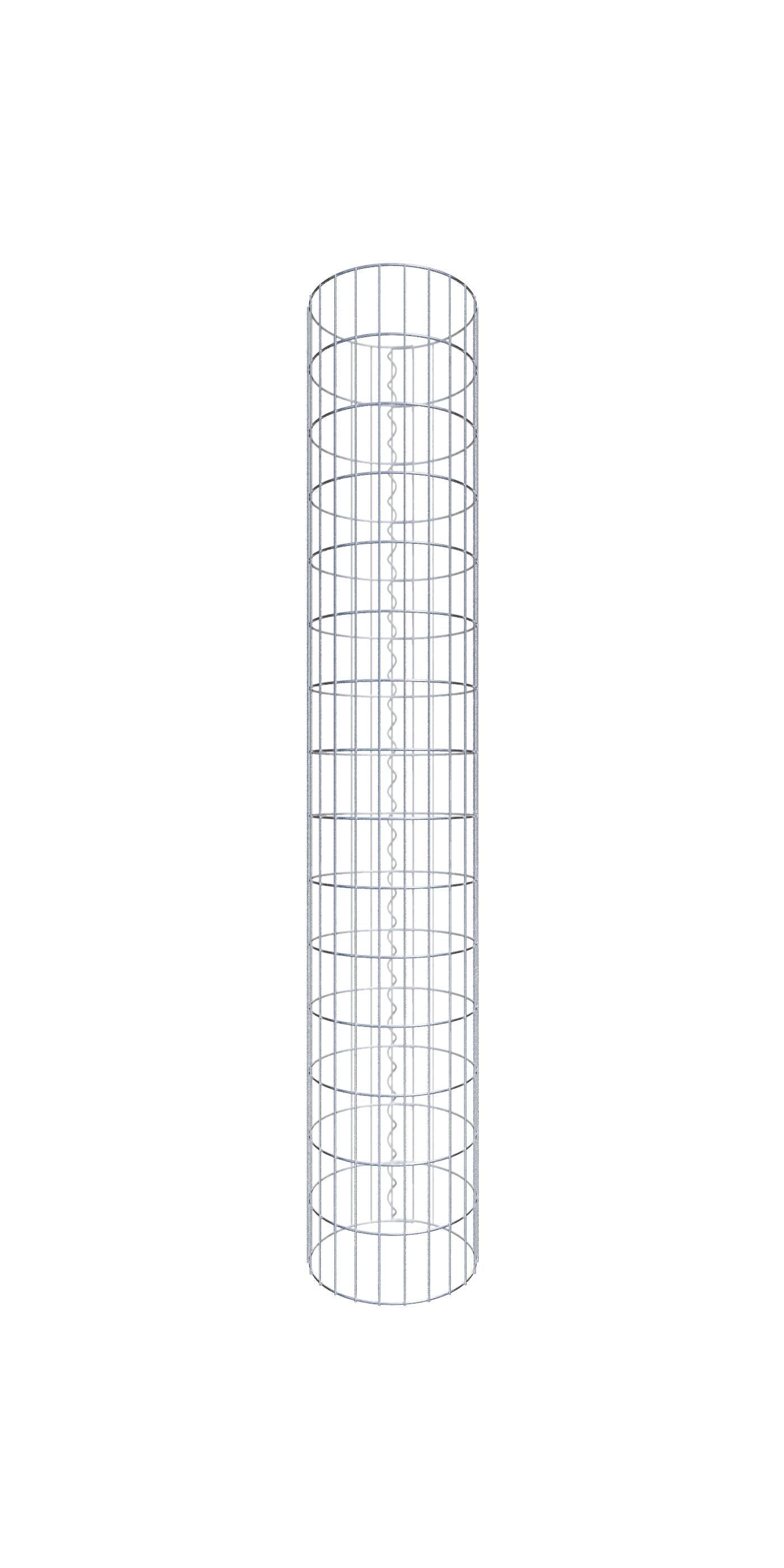 Kolumna gabionowa o średnicy 37 cm, okrągła MW 5 x 10 cm - wysokość: 1,50 m