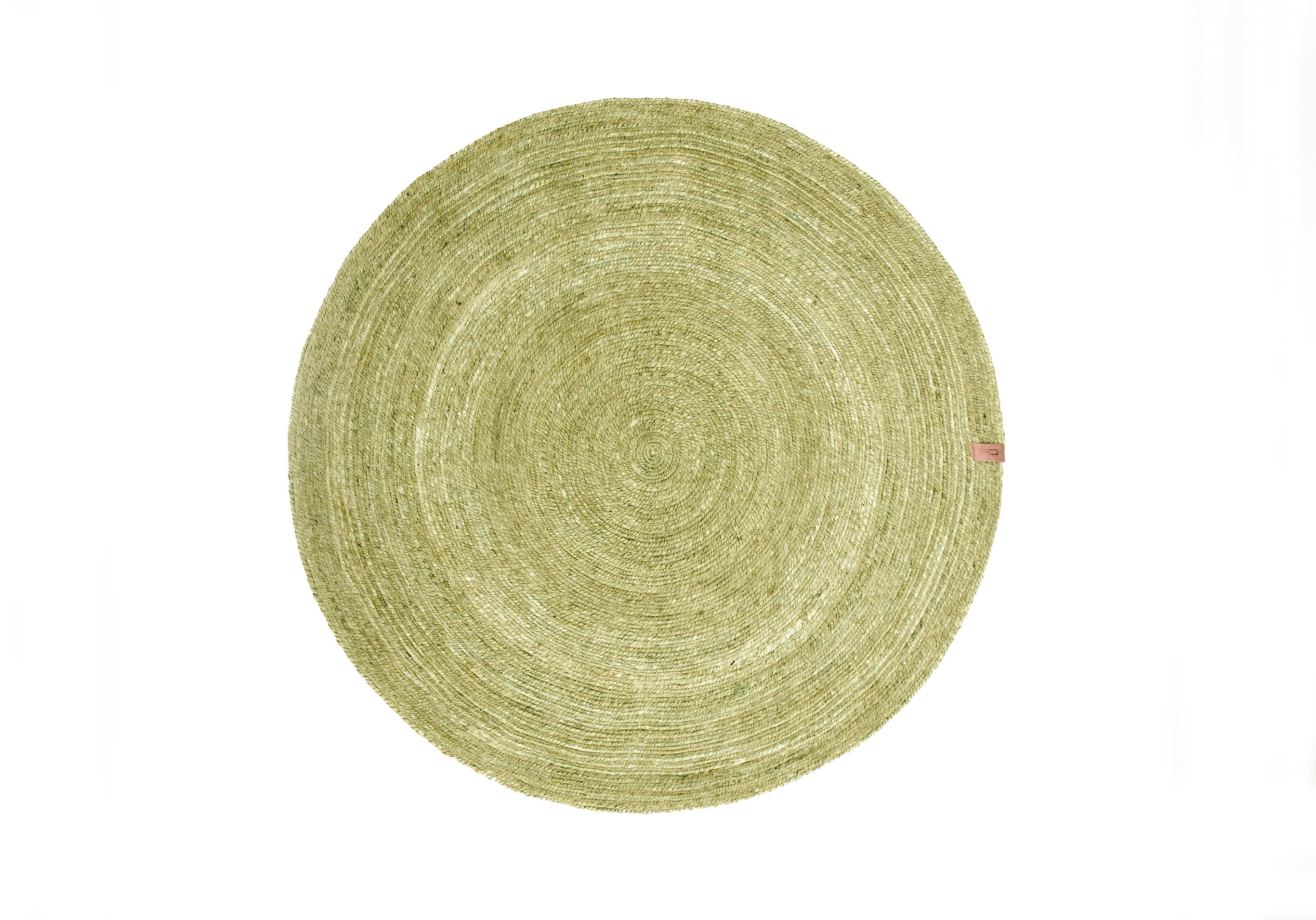 DYWAN VINTAGE JEDNOKOLOROWY W ZIELENI PISTACJOWEJ Ø90CM
