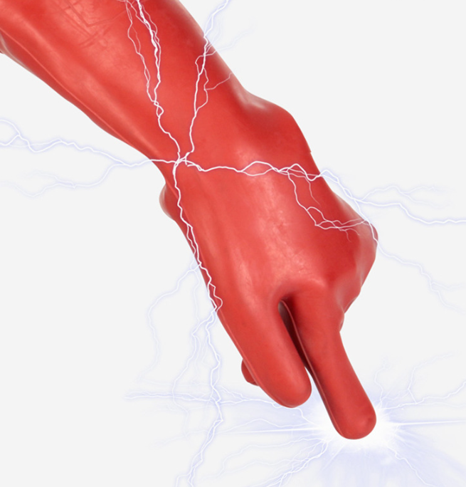 Gant pour les électriciens électricien Gants isolants électriques Gants isolants en caoutchouc 12kv gants isolants pour électricien,40*18cm - 3