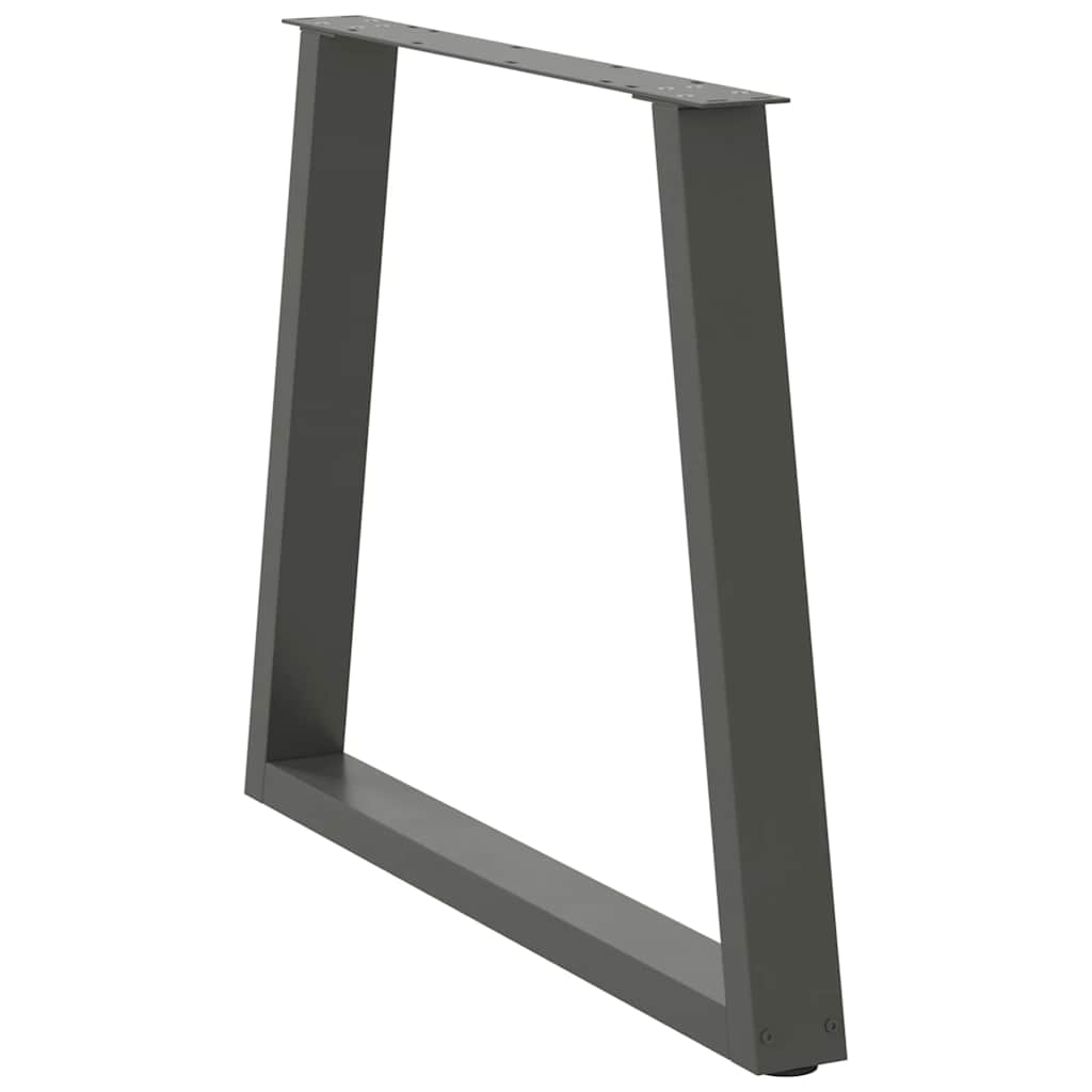 Maison Exclusive - Pieds de table à manger en V 3 pièces Anthracite 70 x (72-73,3) cm Acier - 4