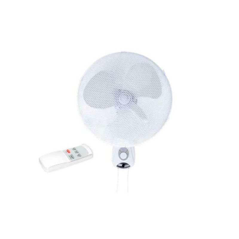 Ventilateur Murale Oscillant 45W Avec Télécommande - 3 Vitesses, Minuterie (1900m³/h)