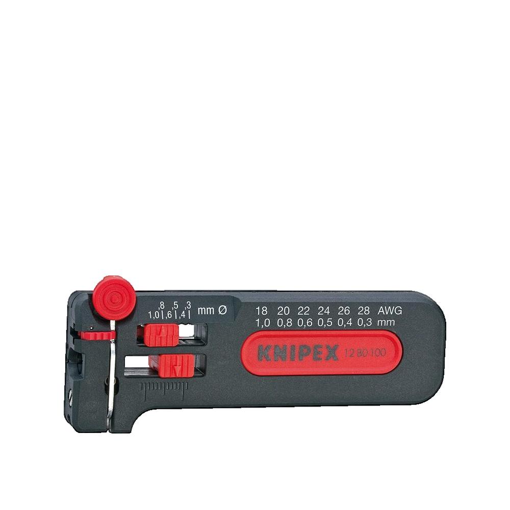 Ściągacz izolacji Knipex 12 80 100 SB regulacja długości izolacji obcinacz przewodów