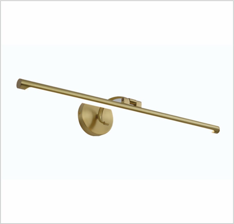 Applique Murale LED PAPUQ - 8W 3000K Laiton Vieilli - Éclairage Orientable Pour Tableaux Et Miroirs - 50cm