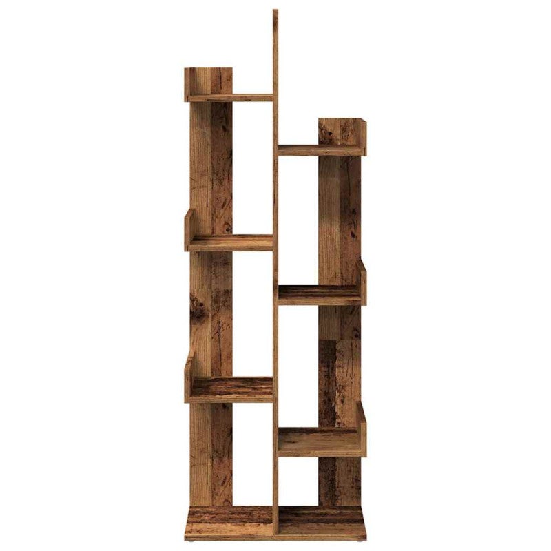 Bibliothèque vieux bois 48x25,5x140 cm bois d ingénierie - 4