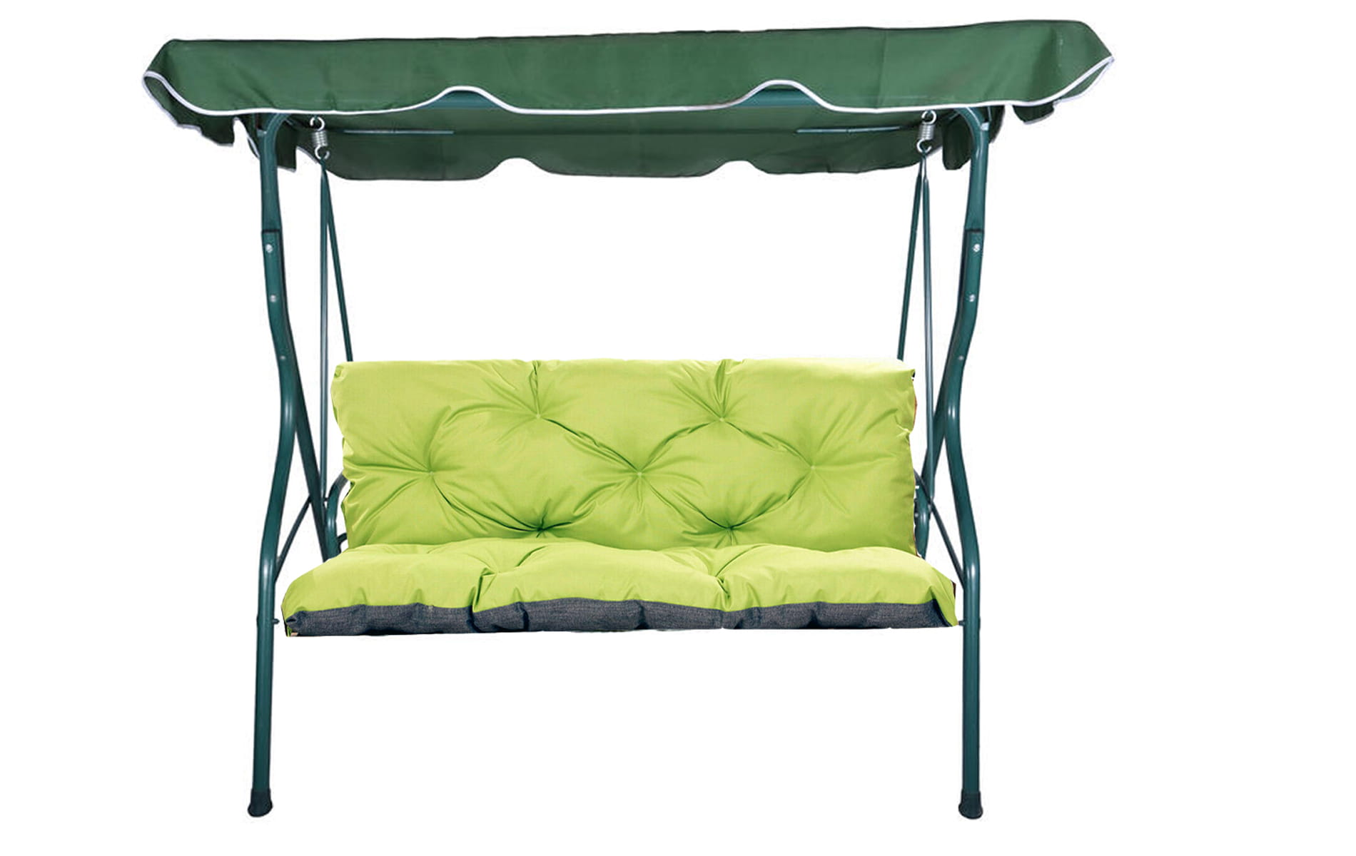 Poduszka ogrodowa na huśtawkę 150x50x50cm poduszka na meble ogrodowe limonka, poduszka na balkon taras, poducha ogrodowa na ławkę