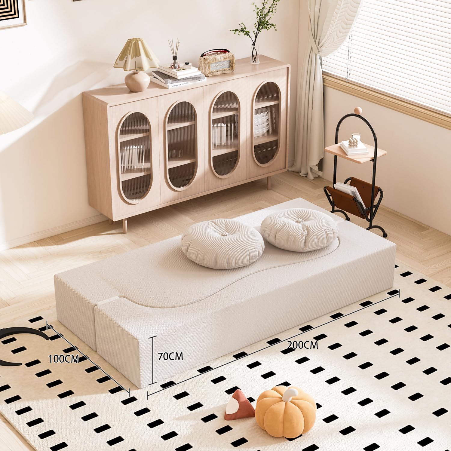 Federe Cuscino CaliTime 30x50 Cm – Morbide Con Rose 3D, 2 Pezzi, Bianco