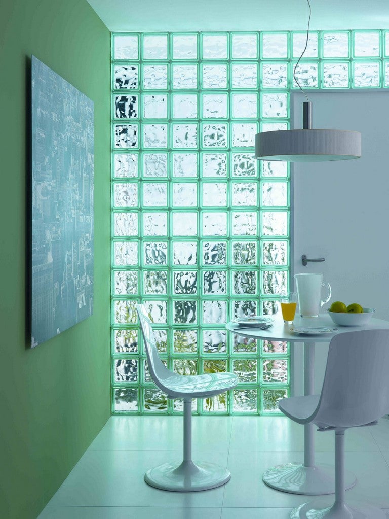 ReadyBlock, kit in alluminio per la realizzazione di pareti con mattoni di vetro 190x190x80 mm (2x4). Dimensione parete 455x837 mm (larghezza x H.) - 8