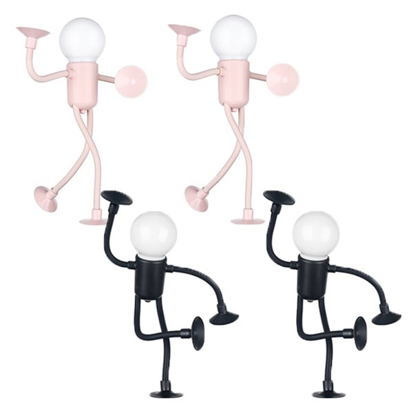 4 sztuki odkształcalnej lampy stołowej, mini lampka nocna, mała lampka stołowa, lampka dekoracyjna na stolik nocny w sypialni, dekoracja świąteczna