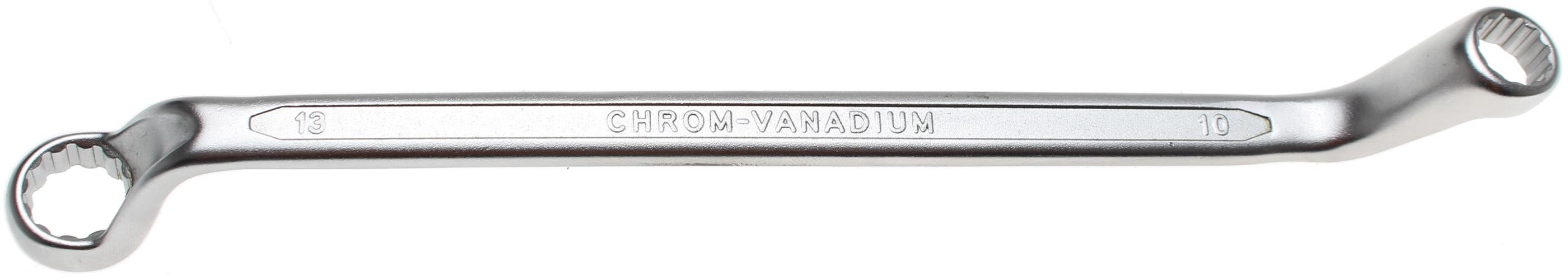 BGS Podwójny klucz oczkowy głęboko gięty SW 10 x 13 mm - 30211