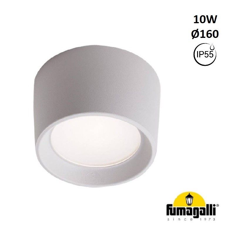Zewnętrzny plafon CCT "Livia 160" FUMAGALLI - 10W - GX53 - IP55