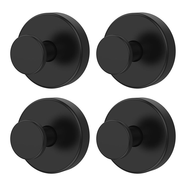 Crochets à Ventouses Noirs, 6 X 6 X 4,5 Cm, Porte-serviettes De Salle De Bain Sans Perçage En Acier Inoxydable (4 Pièces). | Leroy Merlin
