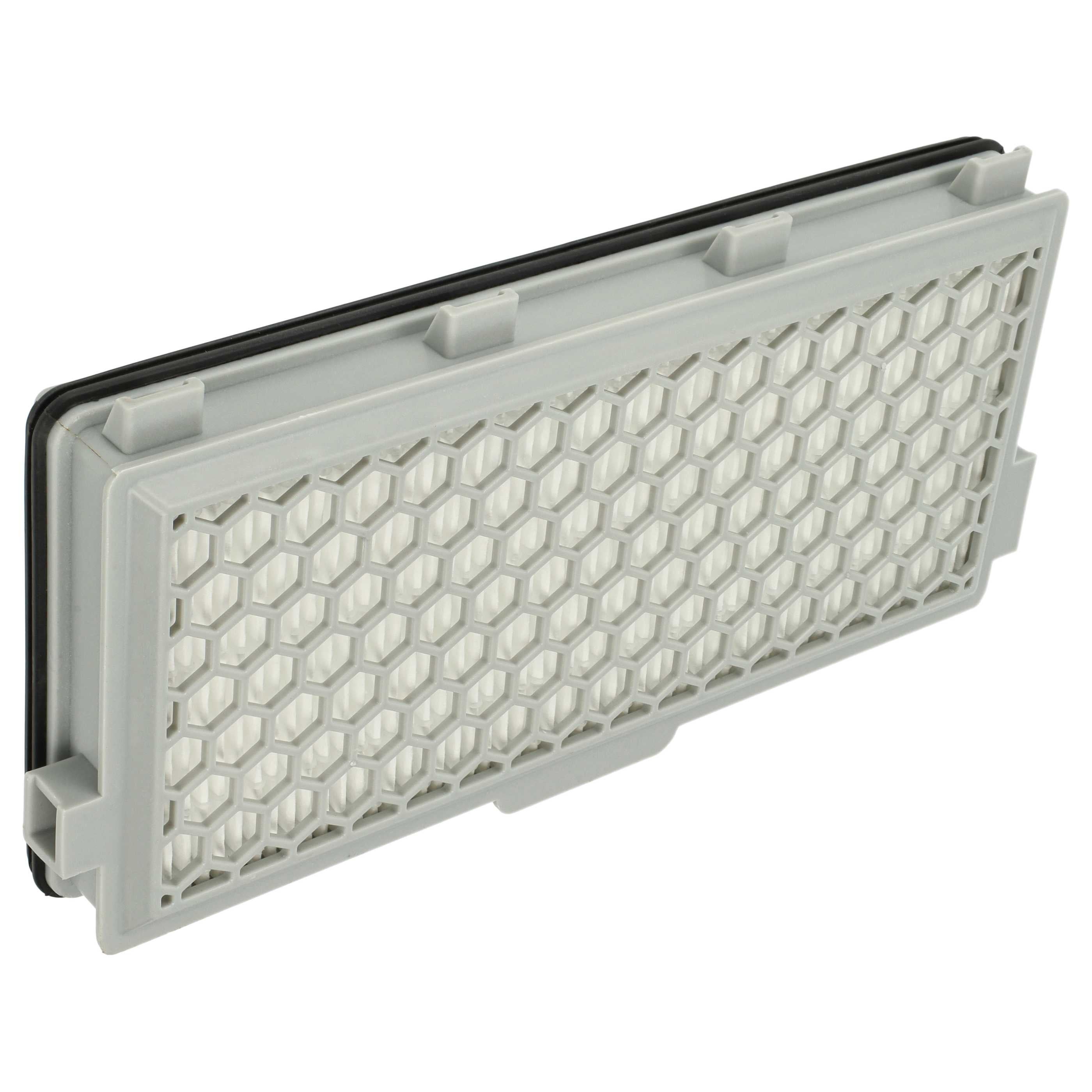 Vhbw Filtro HEPA 13 Per Miele - Sostituisce 5996880, 5996881, SF-AH50, 7226170, 9616280 - Filtro Lavabile Per Aspirapolvere, Bianco, 18.4x8.4x2.8 Cm