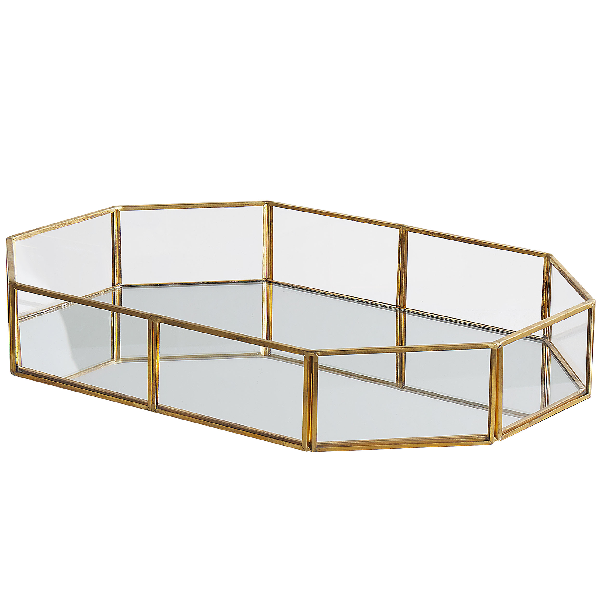 Tavă decorativă CHABRIS Sticlă Auriu