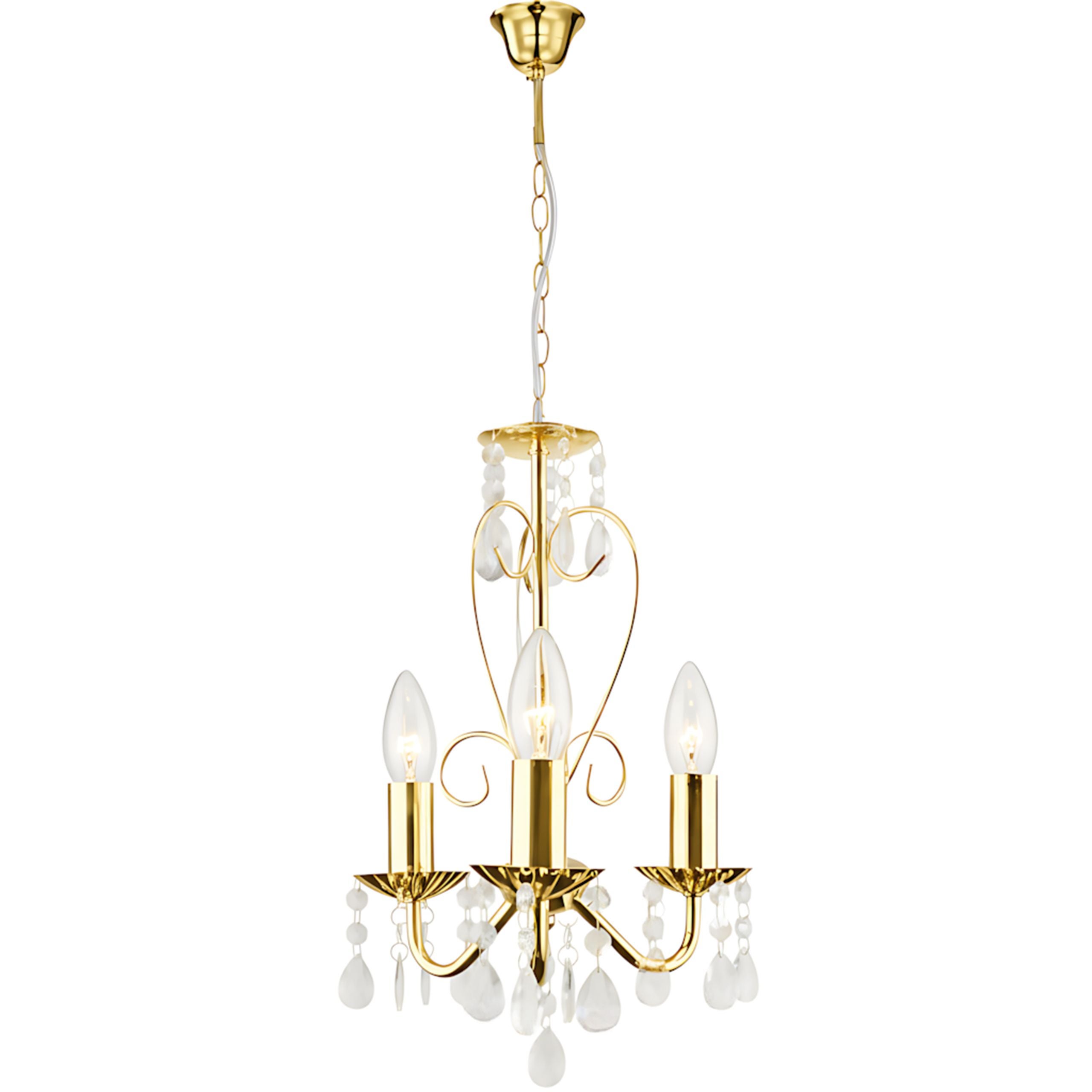 Lampa Sufitowa Wisząca Toolight Ebt012-3Cp Złoty