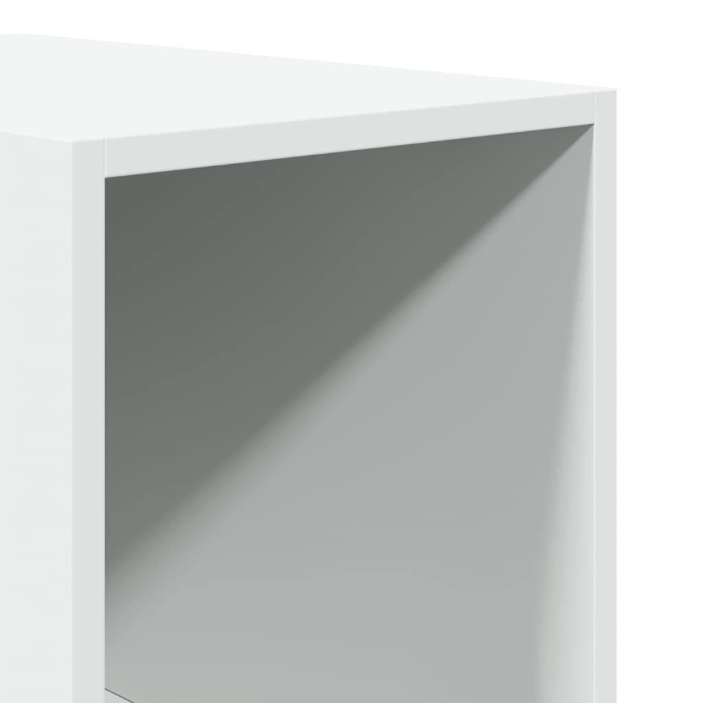 Garde robe Blanc 30x50x200 cm Bois d ingénierie - 6