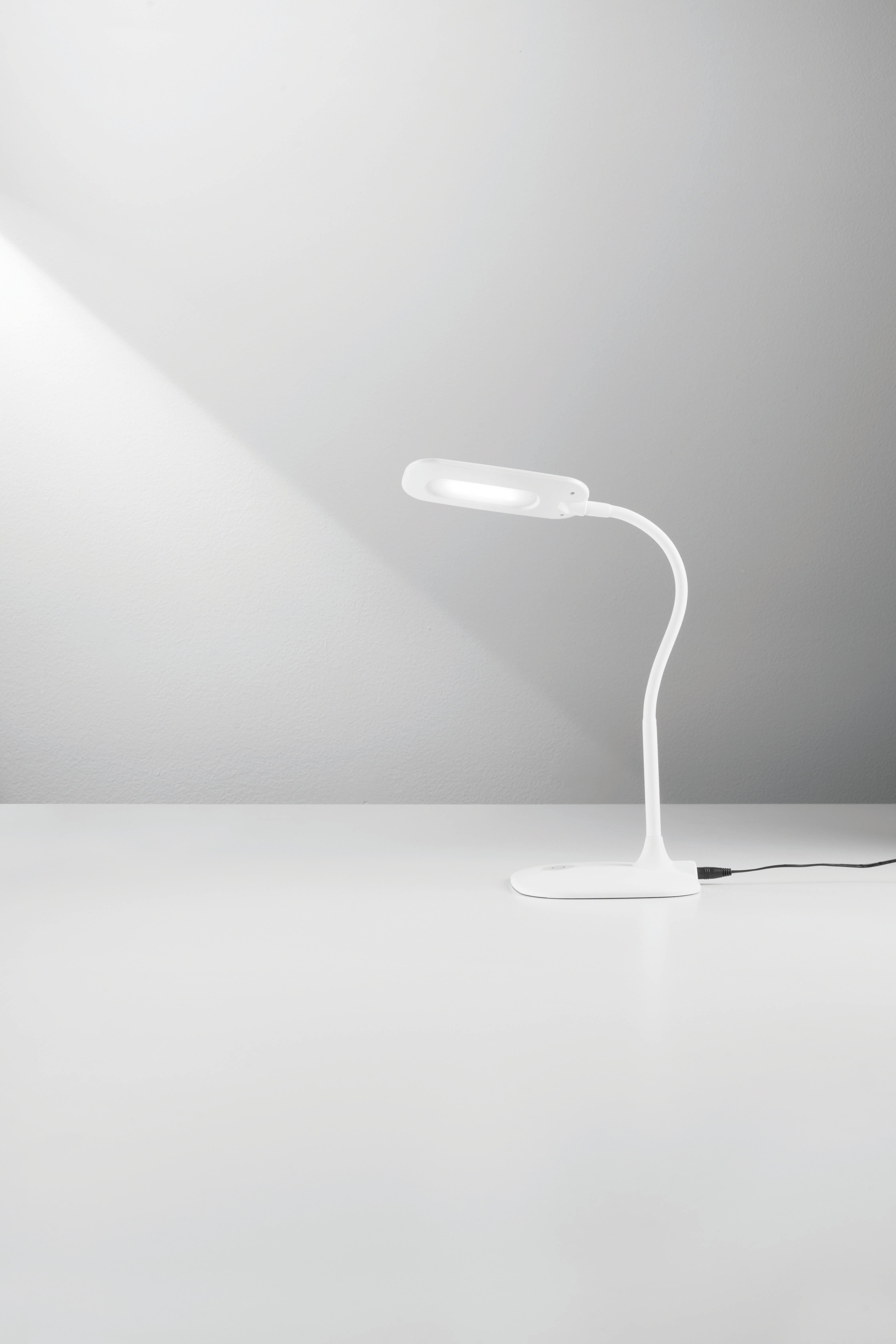 Lampe de lecture LED DARWIN orientable en métal blanc avec variateur tactile - 3