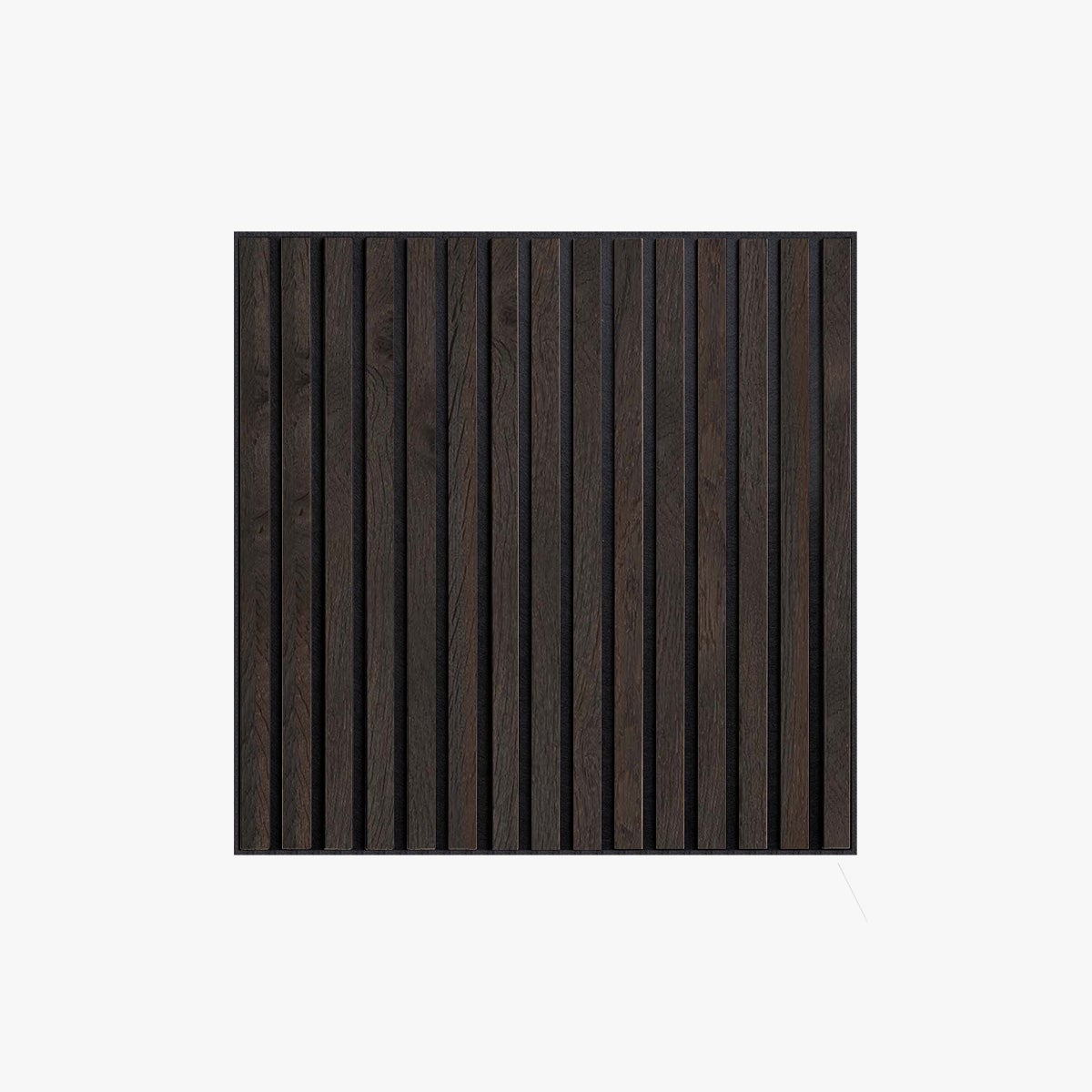 Panel palilleria alistonado Akupanel acústico,decorativo de 60x60cm,fieltro y listones MDF chapado madera natural Roble Rústico Ahumado - 3